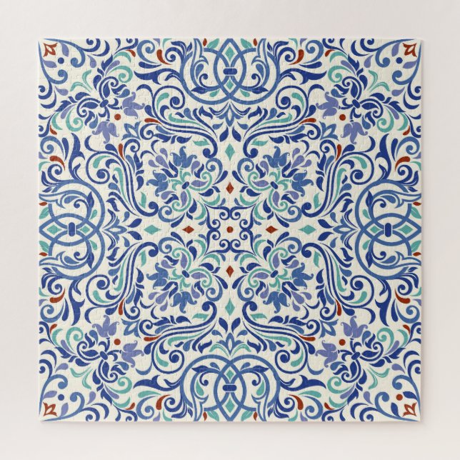 Turkish Colourful: Endless Tile Elegance. Jigsaw Puzzle (Vertical)