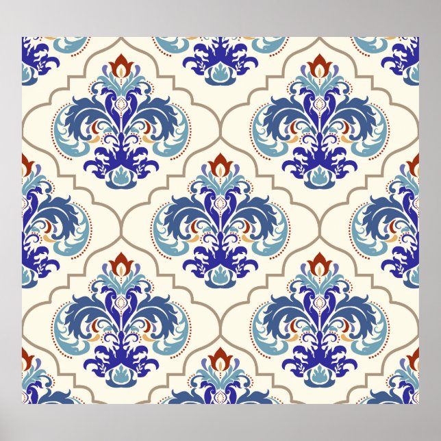 Turkish Colourful Pattern: Endless Beauty. Poster (Front)