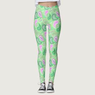 Turkish cucumbers abstract polka dot pattern  leggings