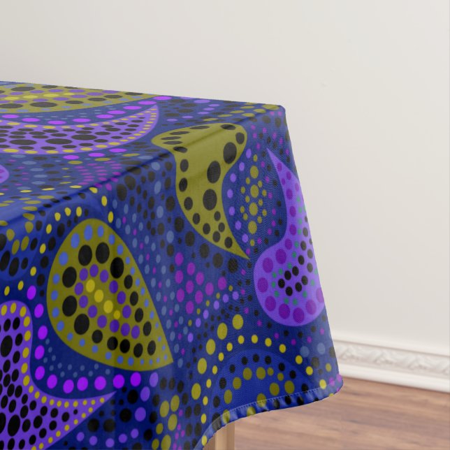 Turkish cucumbers abstract polka dot pattern  tablecloth (In Situ)
