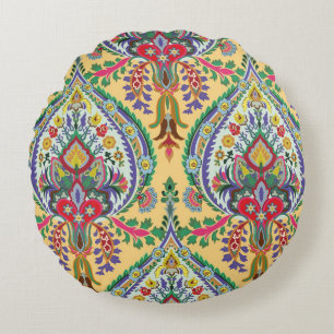 Turkish decorative seamless pattern. Vintage Islam Round Cushion
