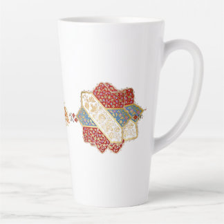 Turkish design elegant Eid Mubarak  Latte Mug
