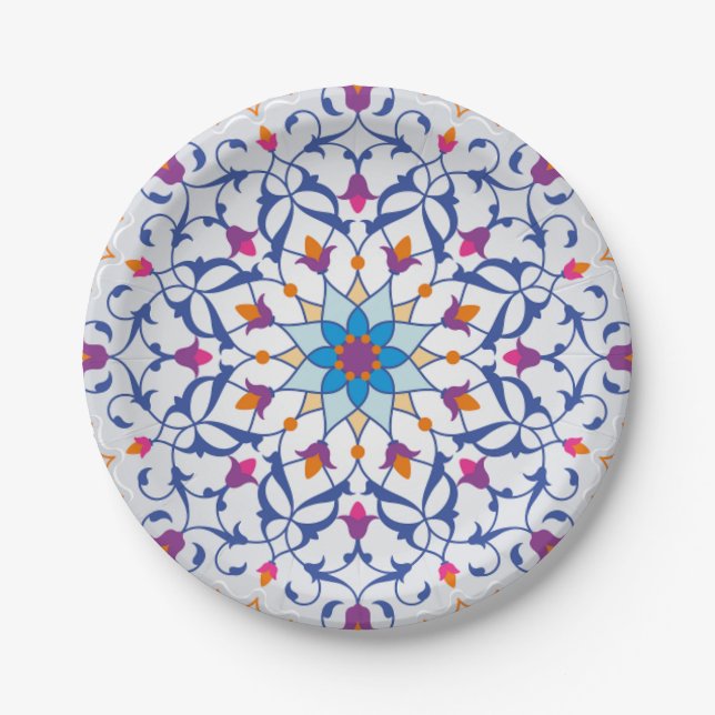 Turkish Design  Paper Plate (Front)