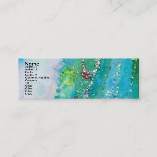 TURKISH FAIRY TALE -detail 2 Mini Business Card (Front)