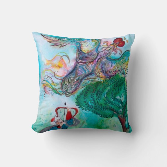 TURKISH FAIRY TALE / PHOENIX AND ARCHER ,Green Cushion (Front)