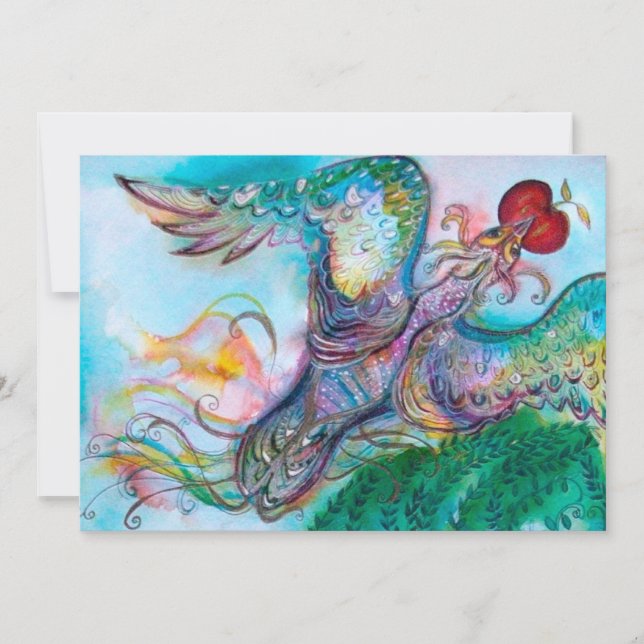 TURKISH FAIRY TALE / PHOENIX WITH APPLE ,white Announcement (Front)