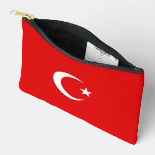 Turkish flag accessory pouch