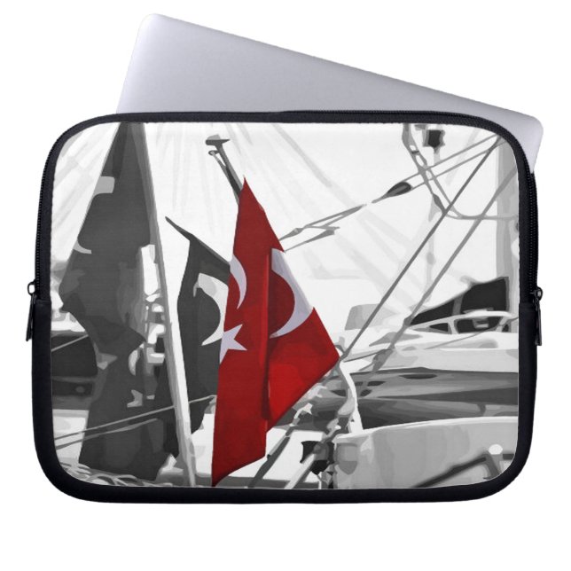 Turkish Flag - Al Sancak Laptop Sleeve (Front)