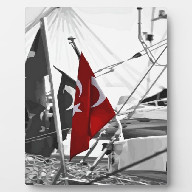Turkish Flag - Al Sancak Plaque (Front)