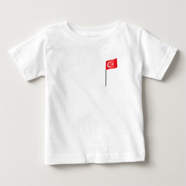 Turkish flag  baby T-Shirt (Front)