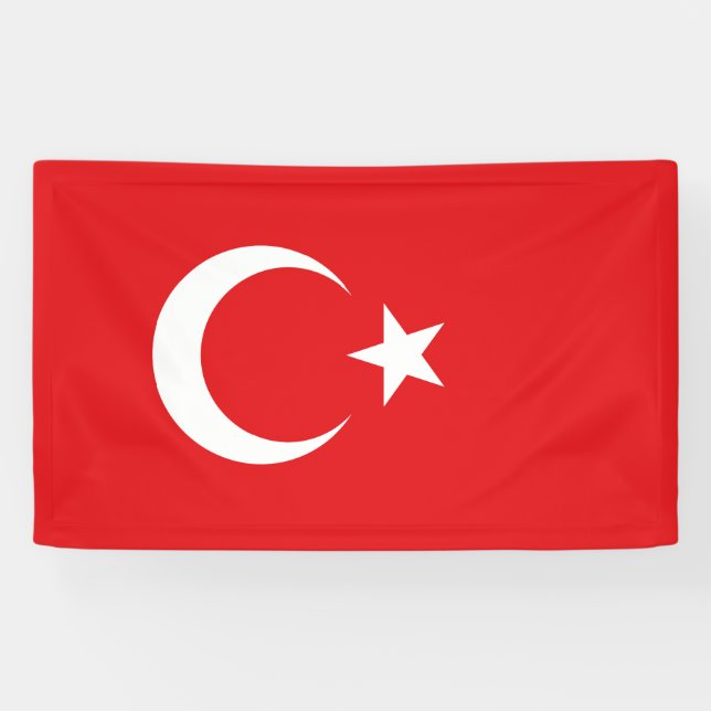 Turkish flag banner (Horizontal)