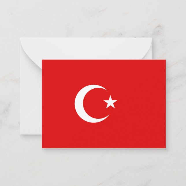Turkish flag card (Front)