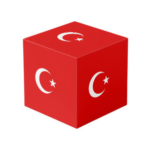 Turkish flag cube