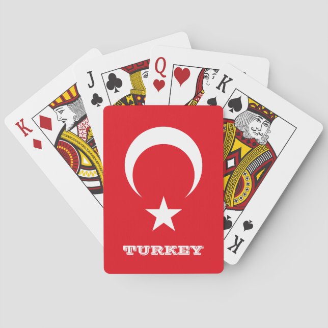 Turkish Flag Games, Turkey Playing Cards (Back)