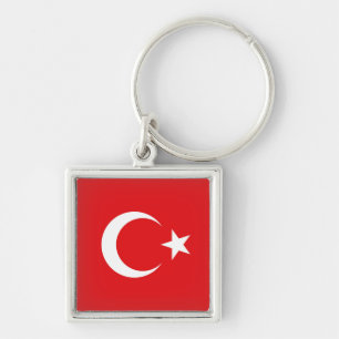 Turkish flag key ring