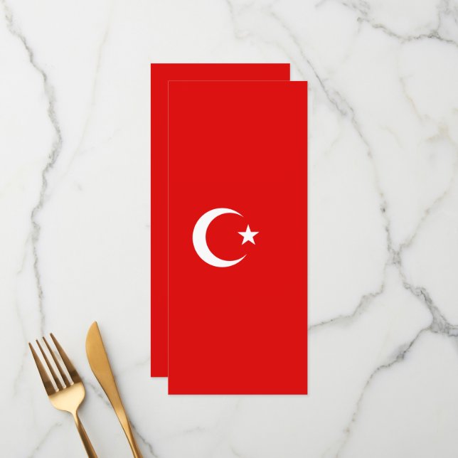 Turkish flag menu (Front/Back In Situ)