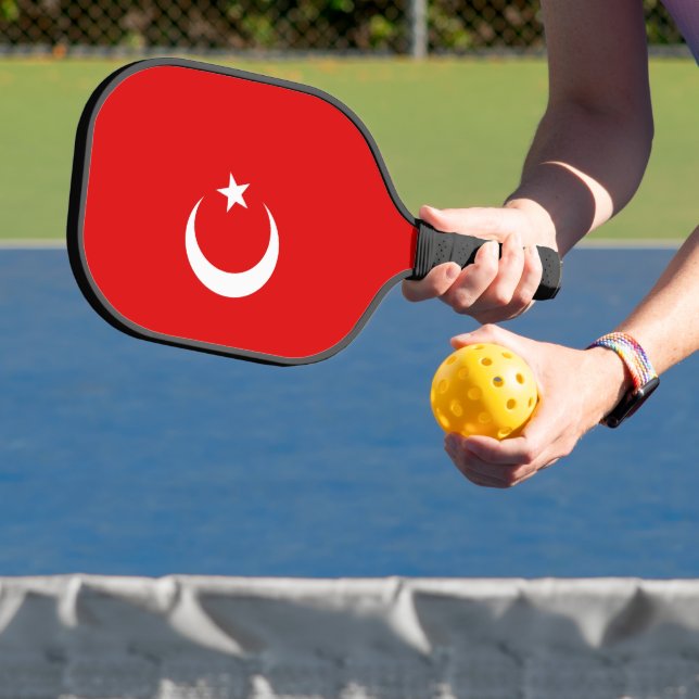 Turkish flag pickleball paddle (Insitu)