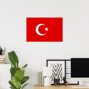Turkish flag poster