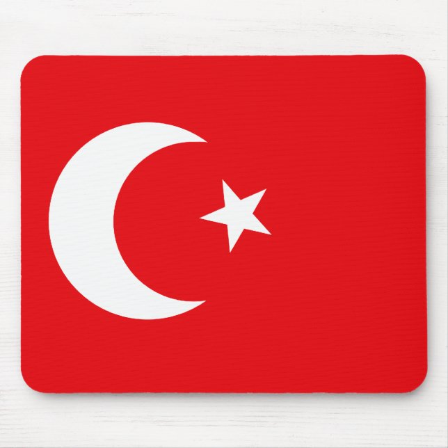 Turkish Flag T-shirts and Gifts Mouse Pad (Front)
