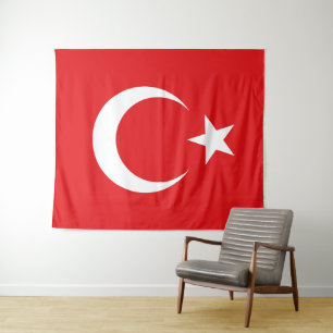 Turkish flag tapestry