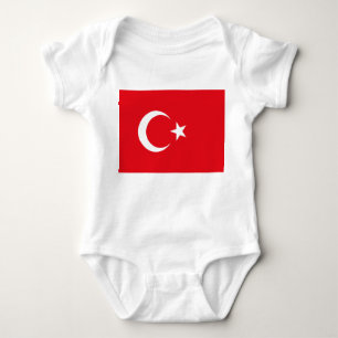 Turkish Flag (Turkey) Baby Bodysuit