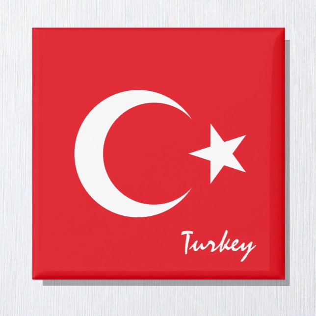 Turkish flag & Turkey holiday/sports fans Magnet (Creator Uploaded)