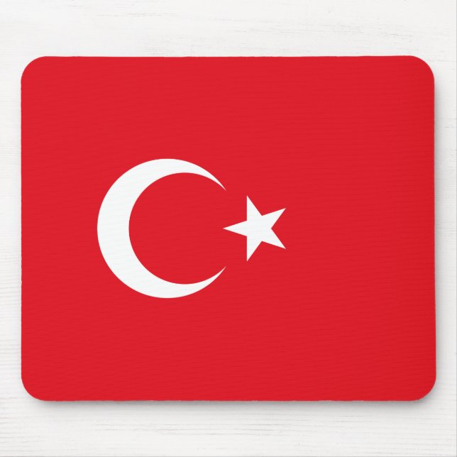 Turkish Flag (Turkey) Mouse Pad (Front)