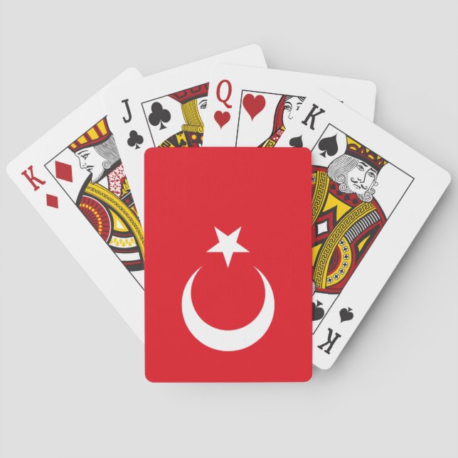 Turkish Flag (Turkey) Playing Cards (Back)