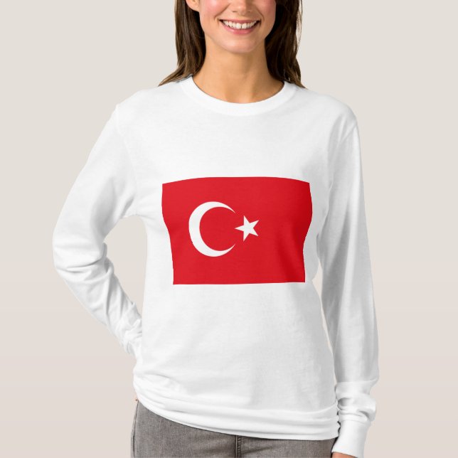 Turkish Flag (Turkey) T-Shirt (Front)