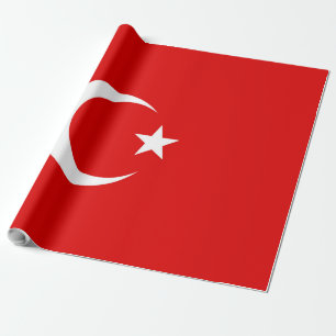 Turkish flag wrapping paper