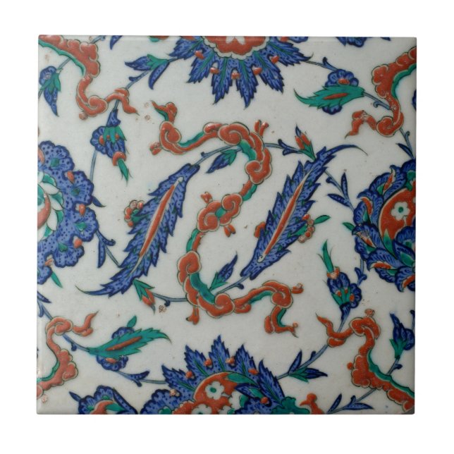 Turkish Floral and Cloud-band Design Tile (Front)
