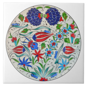Turkish floral design tile