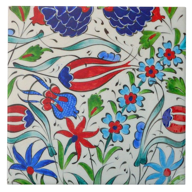 Turkish floral design tile (Front)
