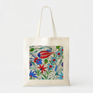 Turkish floral design tote bag