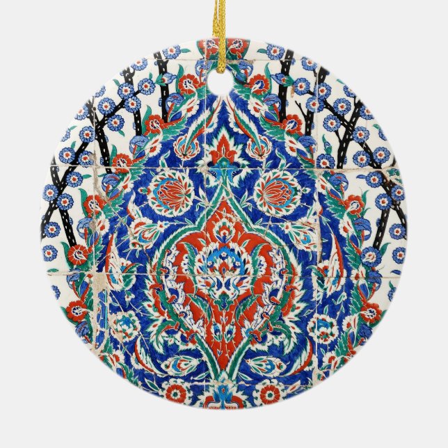 Turkish floral tiles ceramic tree decoration (Back)