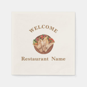 Turkish food restaurant welcome kebab Personalised Napkin