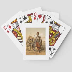 Turkish foot soldiers in the Ottoman army, pub. by Playing Cards