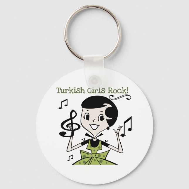 Turkish Girls Rock Key Ring (Front)
