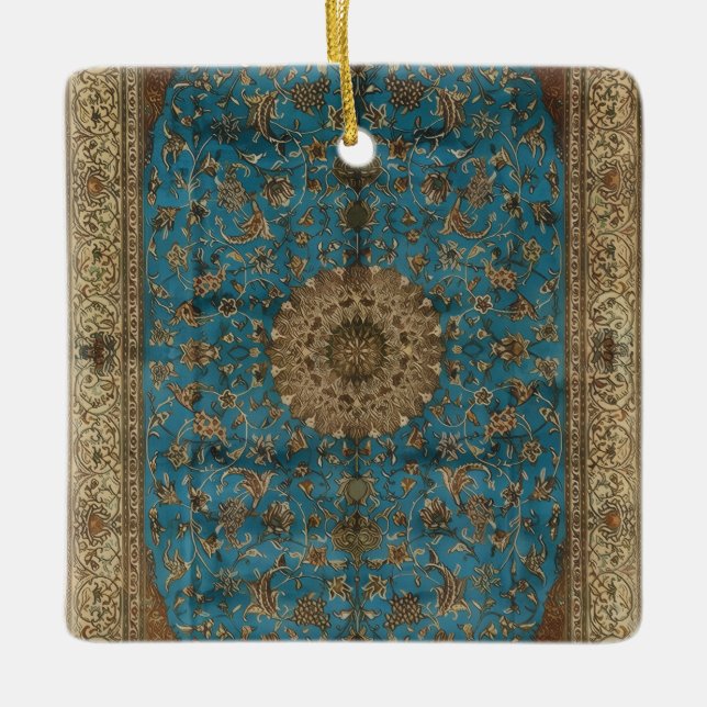 Turkish Kilim Antique Ceramic Ornament (Front)