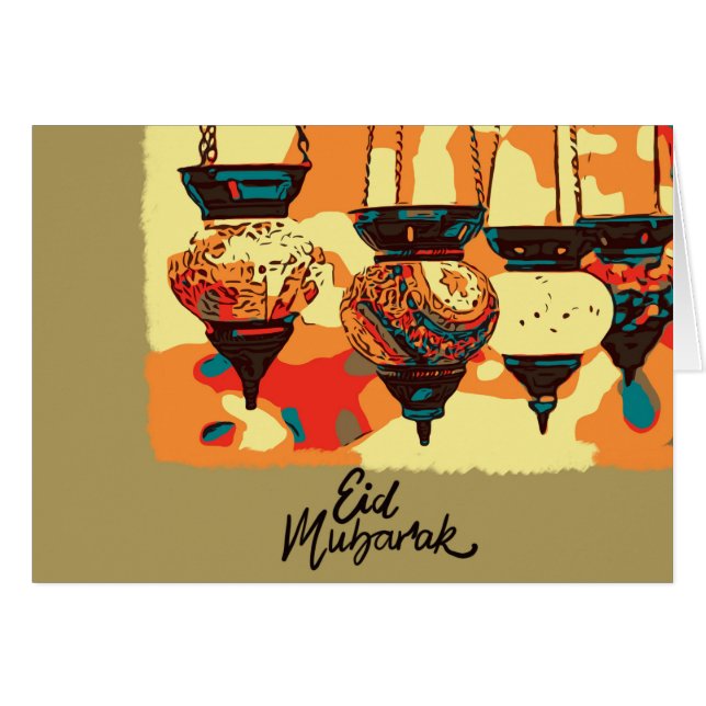 Turkish lantern painted (Front Horizontal)