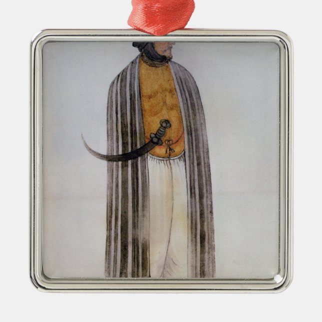 Turkish Man Metal Tree Decoration (Front)