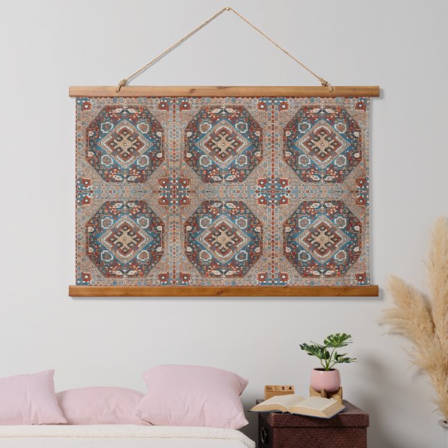 Turkish Modern Beautiful Old Pattern Collection Hanging Tapestry (Bedroom)