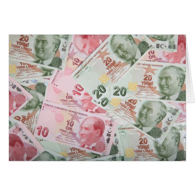 Turkish Money Background (Front Horizontal)