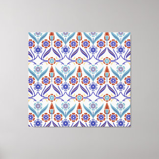 Turkish Mosaic: Colourful Seamless Pattern Canvas Print