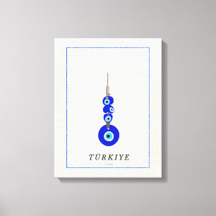 Turkish Nazar Evil Eye Protection Canvas Print