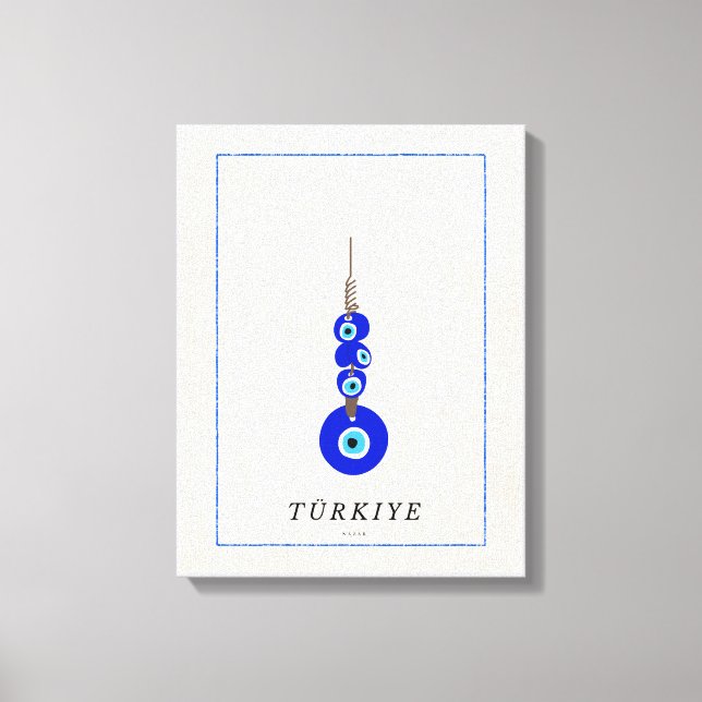 Turkish Nazar Evil Eye Protection  Canvas Print (Front)