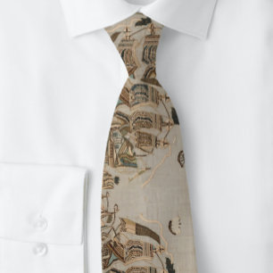 Turkish Pattern Victorian Tan Clipper Ships Tie
