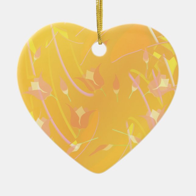 Turkish Poppy Ceramic Tree Decoration (Front)