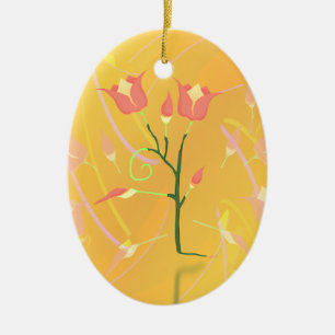 Turkish Poppy Ceramic Tree Decoration