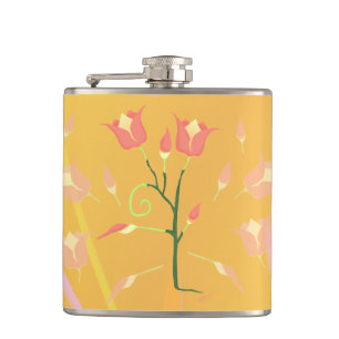 Turkish Poppy Hip Flask